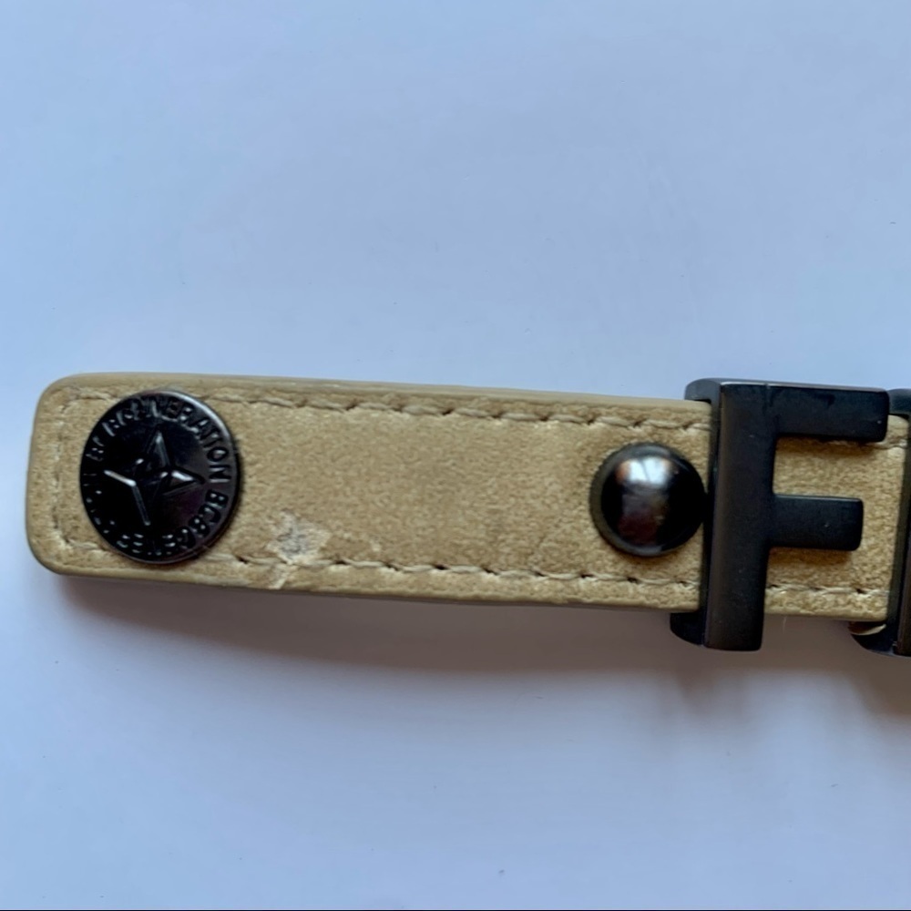 💸BCBGeneration Faux Leather Adjustable Snap Fearless Bracelet💸 - Picture 6 of 8